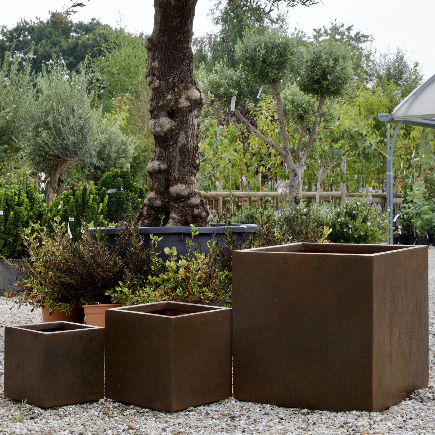 Corten Effect Box - Stonelite / Fibreclay
