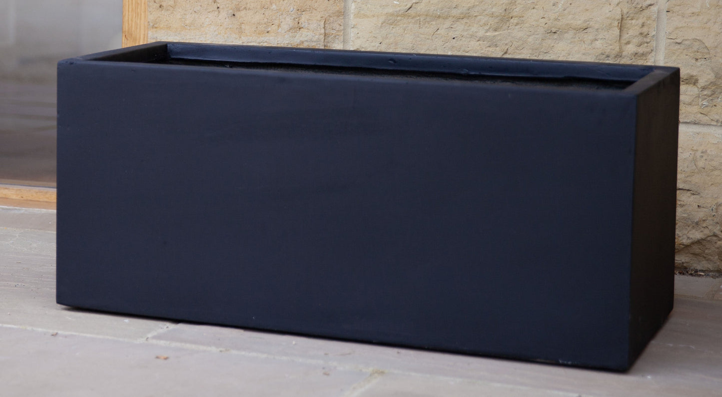 Smooth Urban Trough - Black - Stonelite / Fibreclay
