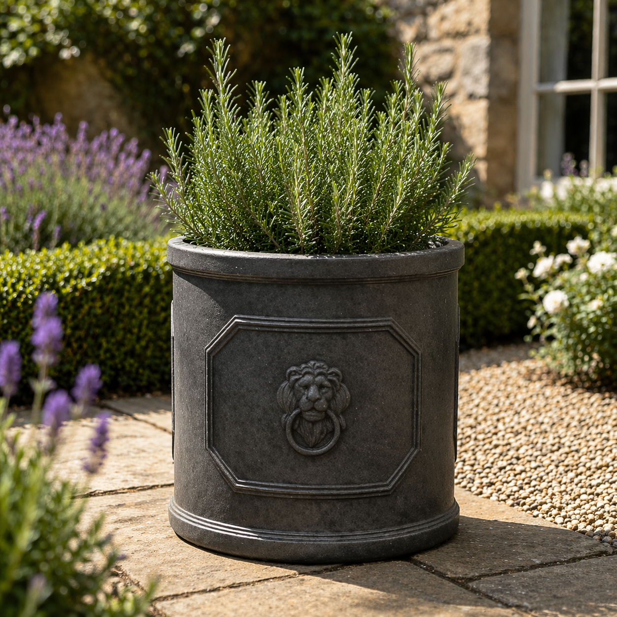 Lionhead Cylinder Planter