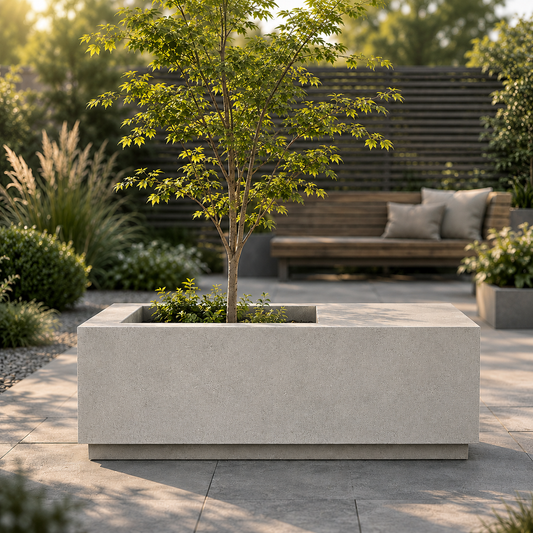 Rustic Planter Bench