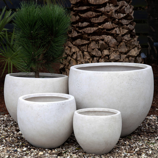 Rustic Egg Planter - Stonelite / Fibreclay